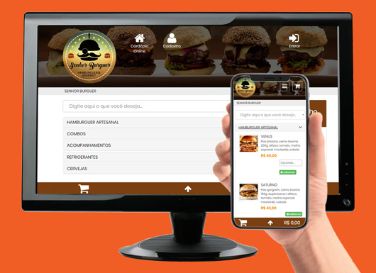 WEB APP e Site - Plataforma dElivery